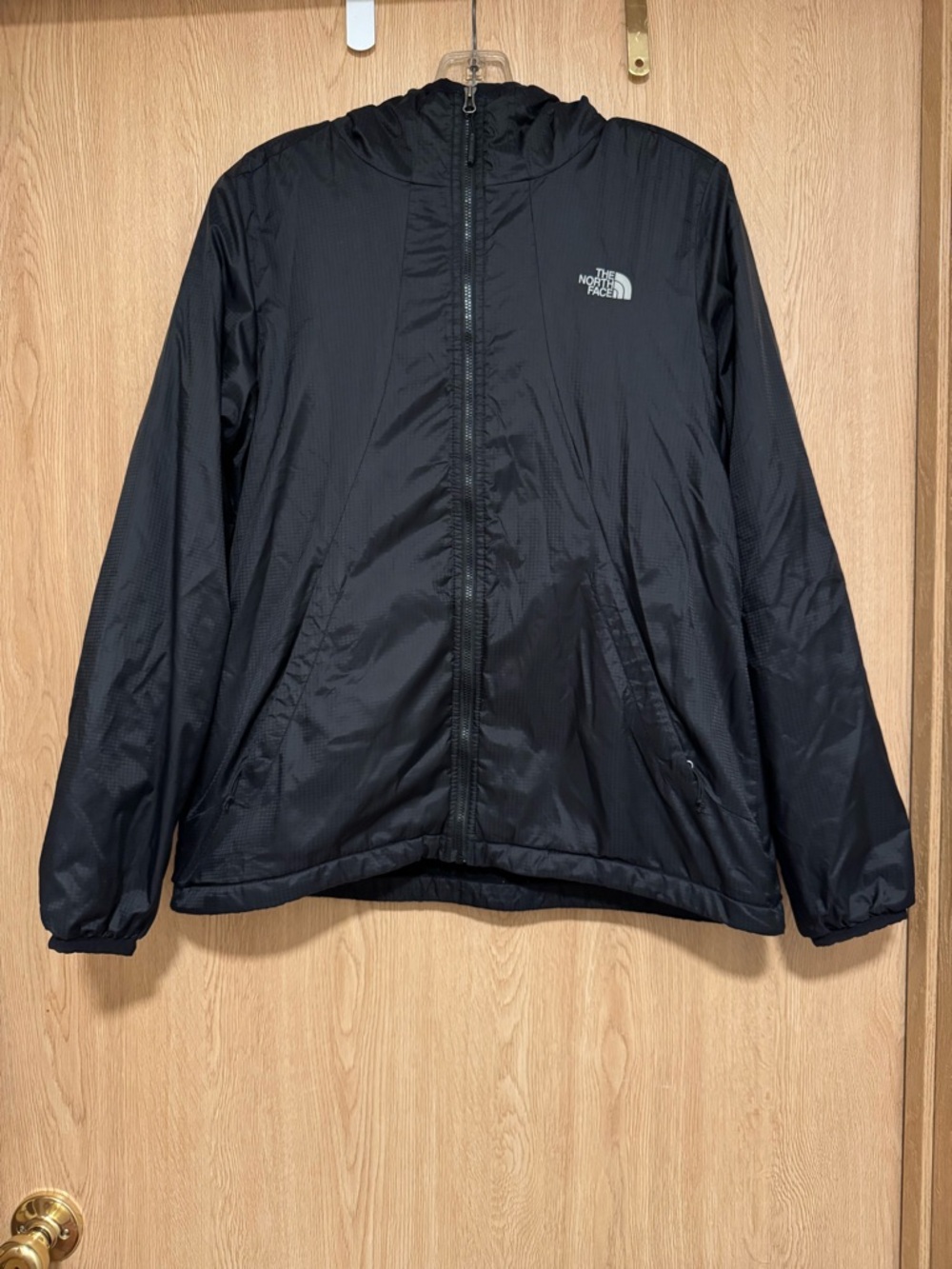 The North Face Black Windbreaker with Ultra Soft Minky Fleece Lining size Medium